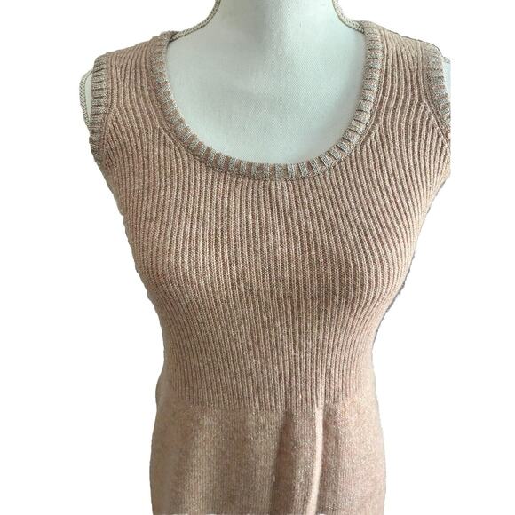 ANNE FOGARTY Vintage 1970s Metallic Knit Sweater Maxi Dress and Cardigan Set MED - Picture 10 of 16